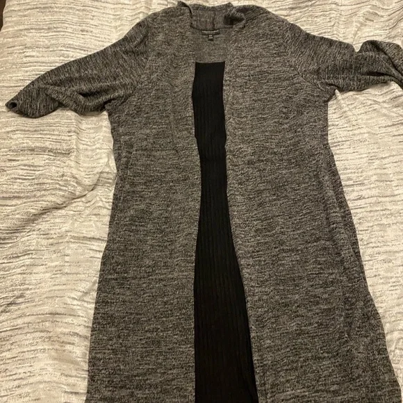 Gray Open-Front Women's Dress - Picture 1 of 4